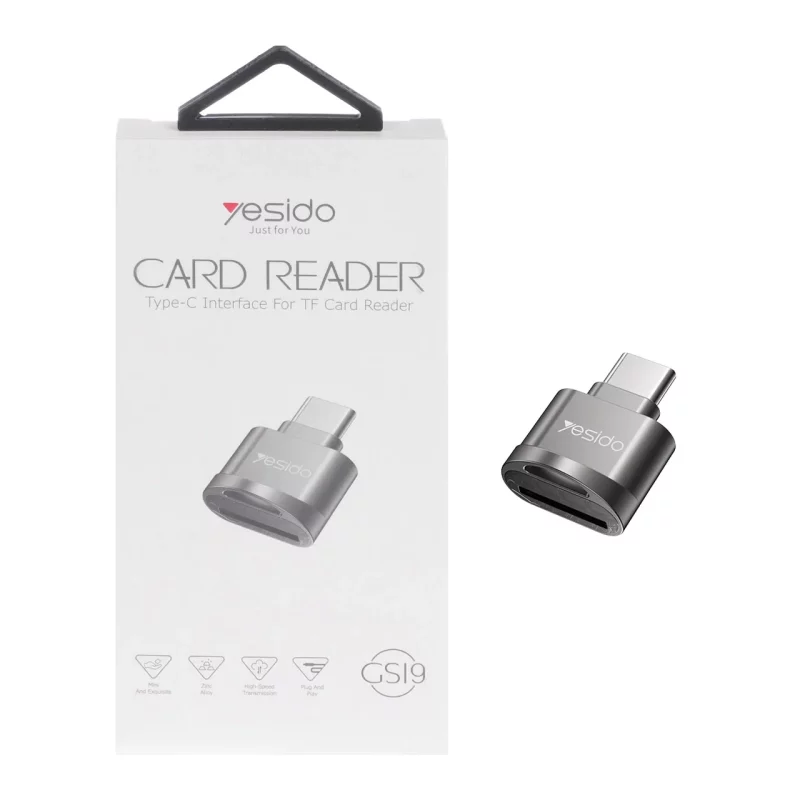 رم ریدر yesido OTG Type-C مدل GS19 (گارانتی 12 ماه تعویض نیکان همراه) - تصویر 2