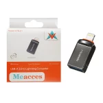 تبدیل Meacces Lightning To USB3.0 مدل OTG-01 - خاکستری