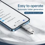 تبدیل Meacces Lightning To USB3.0 مدل OTG-01 - خاکستری - تصویر 3