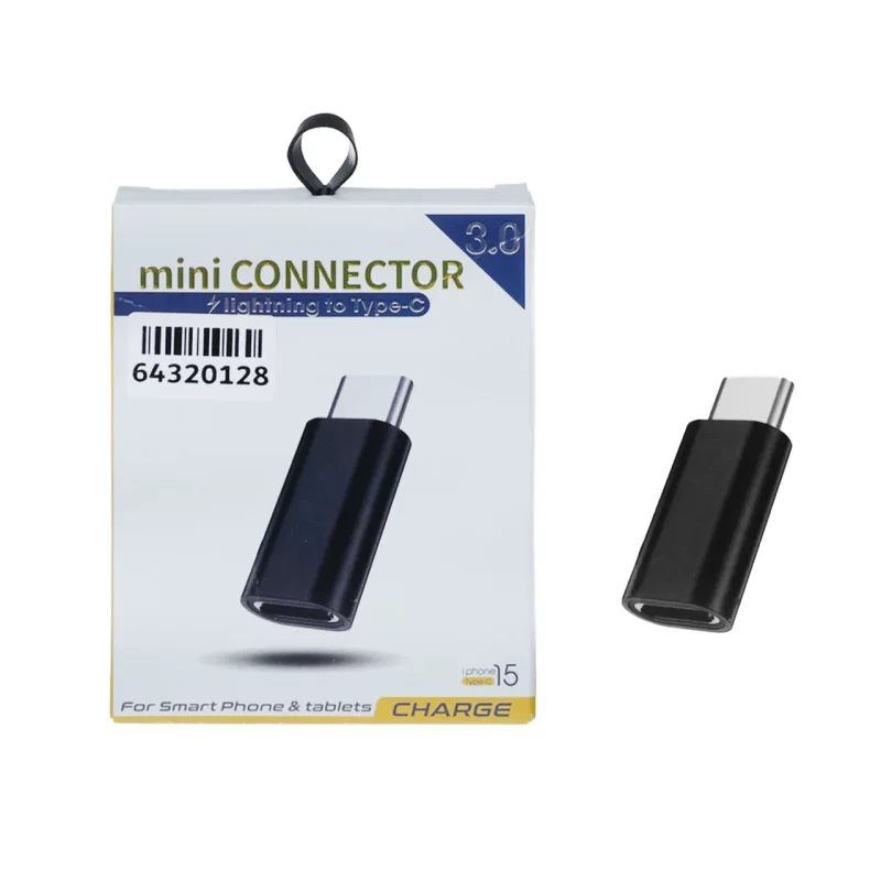 تبدیل Type-C To Lightning OTG مدل LH02001 - مشکی - ASP (گارانتی شش ماهه آروین) - تصویر 2
