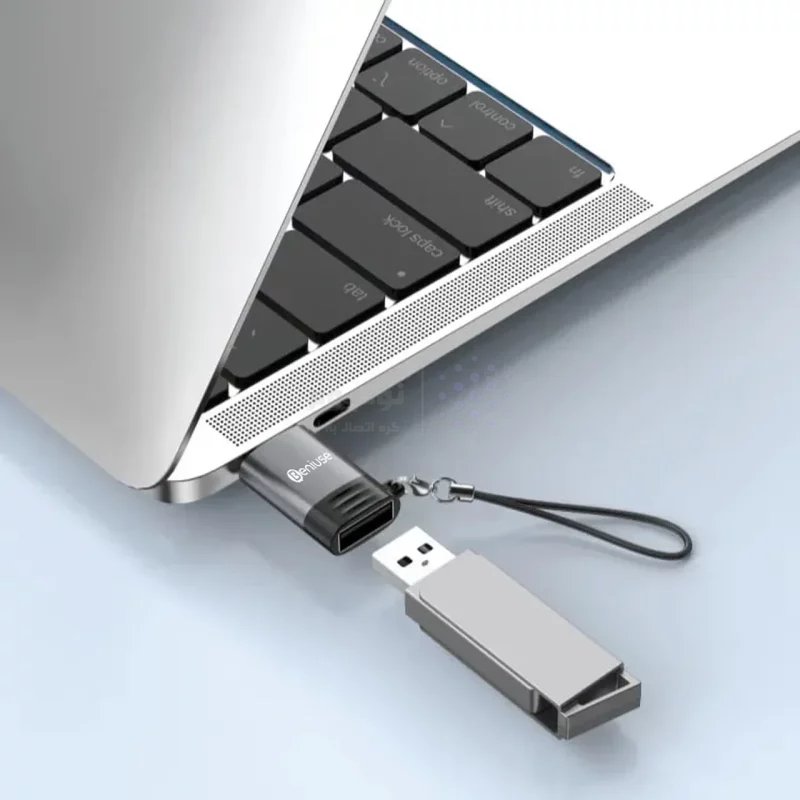 تبدیل Beniuse OTG Type-C To USB مدل BE-TG02 - خاکستری - تصویر 3