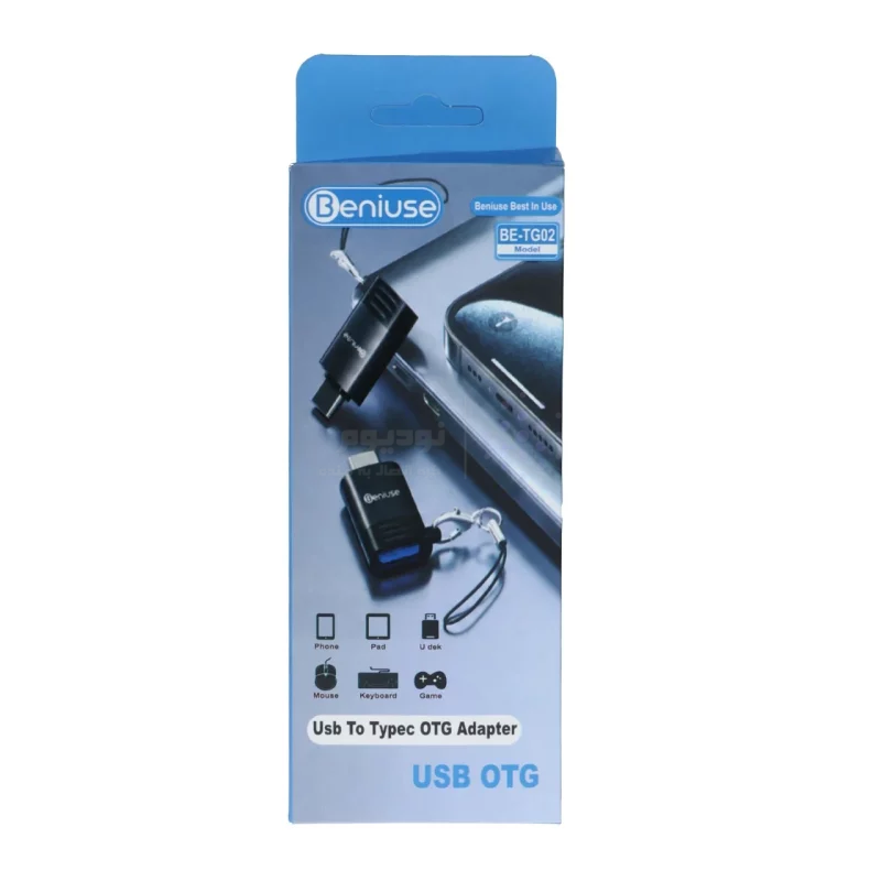 تبدیل Beniuse OTG Type-C To USB مدل BE-TG02 - خاکستری - تصویر 5