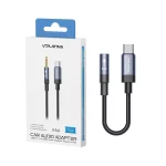 تبدیل Type-C به جک 3.5 میلیمتری VIPLATINA مدل VA12 - مشکی (گارانتی شش ماه تعویض نیکان همراه)