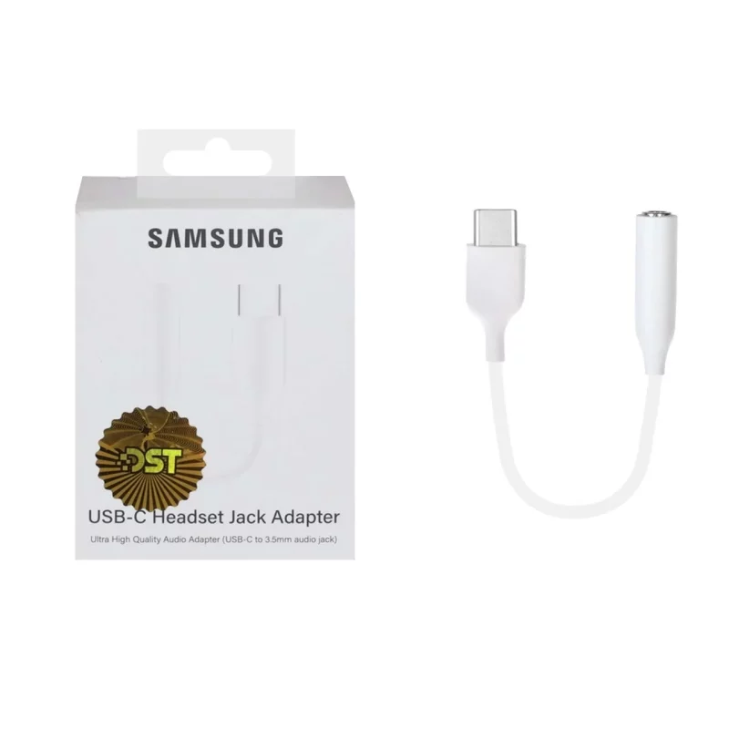 تبدیل Type-C Samsung به جک 3.5 میلی متری - سفید - DST (گارانتی شش ماهه شرکتی) - تصویر 2
