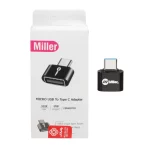 تبدیل Miller OTG USB To Type-C مدل MO-203 - مشکی (گارانتی پارتیان پایا)