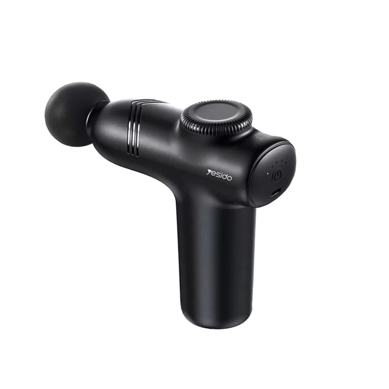 ماساژور شارژی تفنگی Yesido Massage Gun مدل MG01 - مشکی (گارانتی 12 ماه تعویض نیکان همراه) - تصویر 2