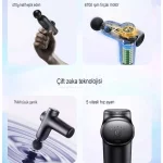 ماساژور شارژی تفنگی Yesido Massage Gun مدل MG01 - مشکی (گارانتی 12 ماه تعویض نیکان همراه) - تصویر 5