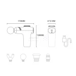 ماساژور شارژی تفنگی Yesido Massage Gun مدل MG01 - مشکی (گارانتی 12 ماه تعویض نیکان همراه) - تصویر 6