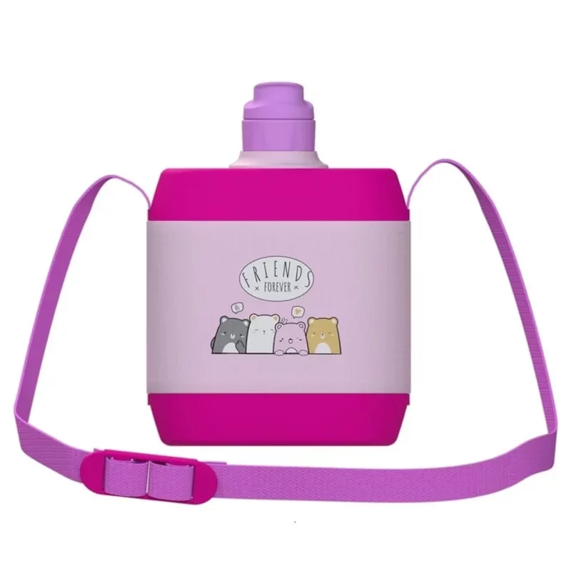 قمقمه iRik مدل Cute Bear حجم 500 میلی لیتر - سرخابی - RYL - تصویر 2