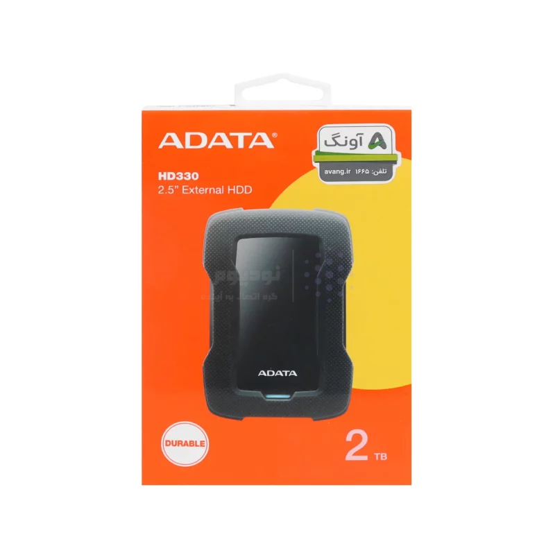 هارد اکسترنال ADATA مدل Durable HD330 ظرفیت 2TB - مشکی (گارانتی شرکت آونگ) - تصویر 8