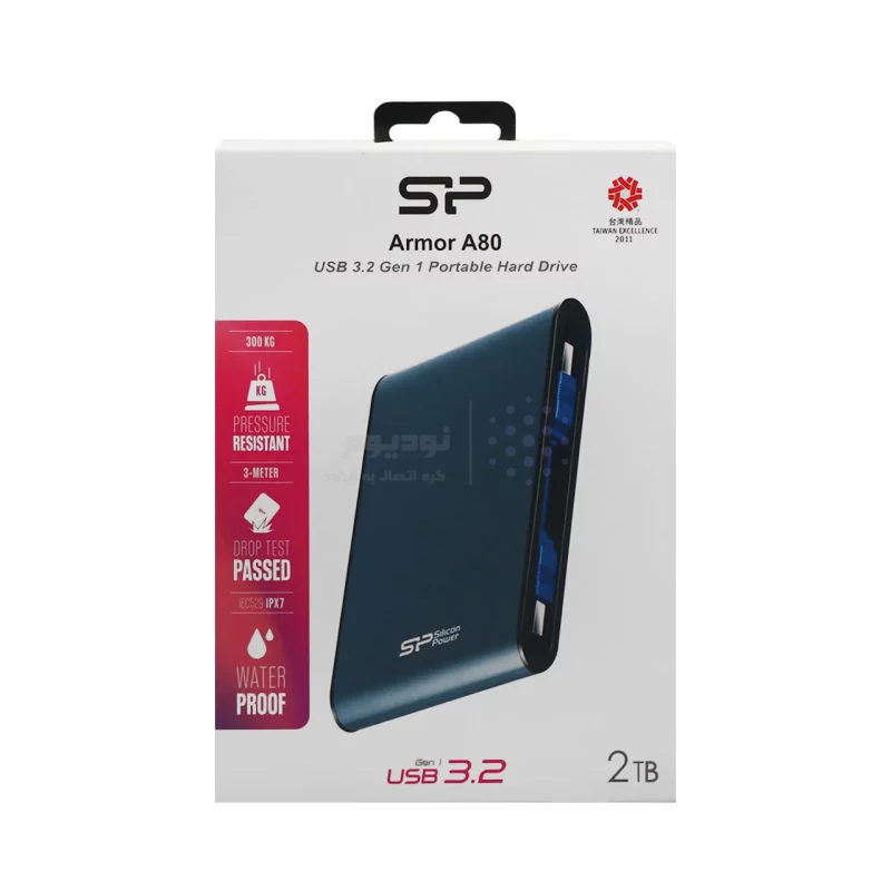 هارد اکسترنال Silicon Power مدل Armor A80 ظرفیت 2TB - سرمه‌ای - تصویر 9