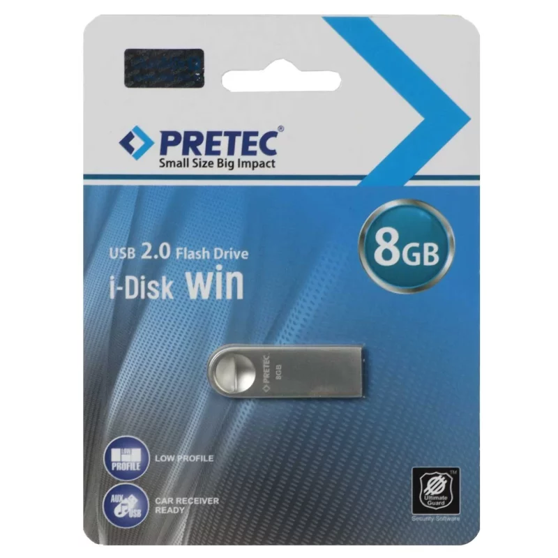 Pretec Win USB 2.0 Flash Memory - 8GB - نقره ای (گارانتی فراگامان) - تصویر 2