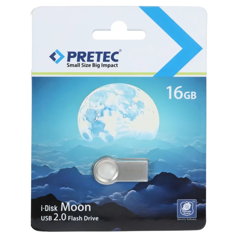 فلش مموری Pretec USB2.0 مدل Moon ظرفیت 16GB - نقره ای (گارانتی فراگامان) - تصویر 2