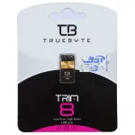 فلش مموری TRUEBYTE USB2.0 مدل TRIM ظرفیت 8GB - مشکی طلایی (گارانتی مادام العمر شرکت آی تین)