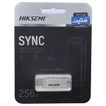 فلش مموری Hiksemi USB3.2 Type-C مدل Sync ظرفیت 256GB - نقره ای (گارانتی متین)