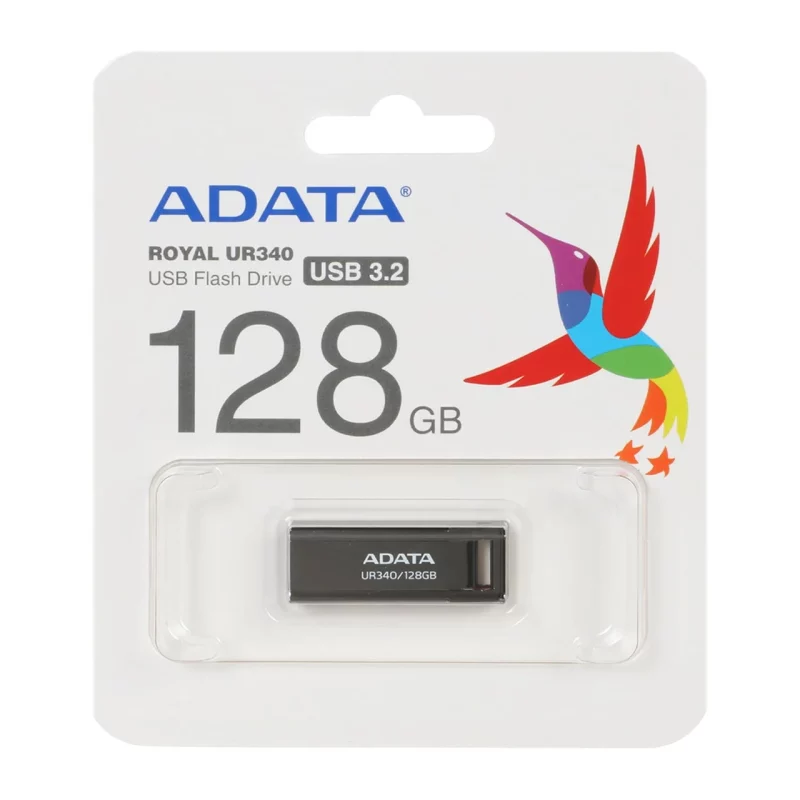 ADATA UR340 USB 3.2 Flash Memory - 128GB مشکی (گارانتی پنج ساله آونگ) - تصویر 2