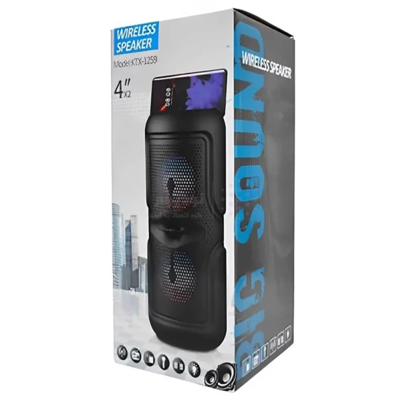 اسپیکر بی سیم BIG SOUND مدل KTX-1259 - مشکی - TCO - تصویر 6