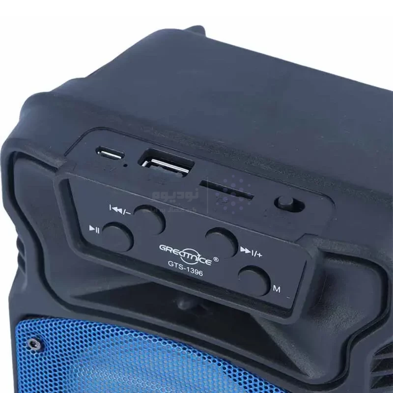 اسپیکر بی سیم GreatNice مدل GTS-1396 - مشکی آبی - TCO - تصویر 3