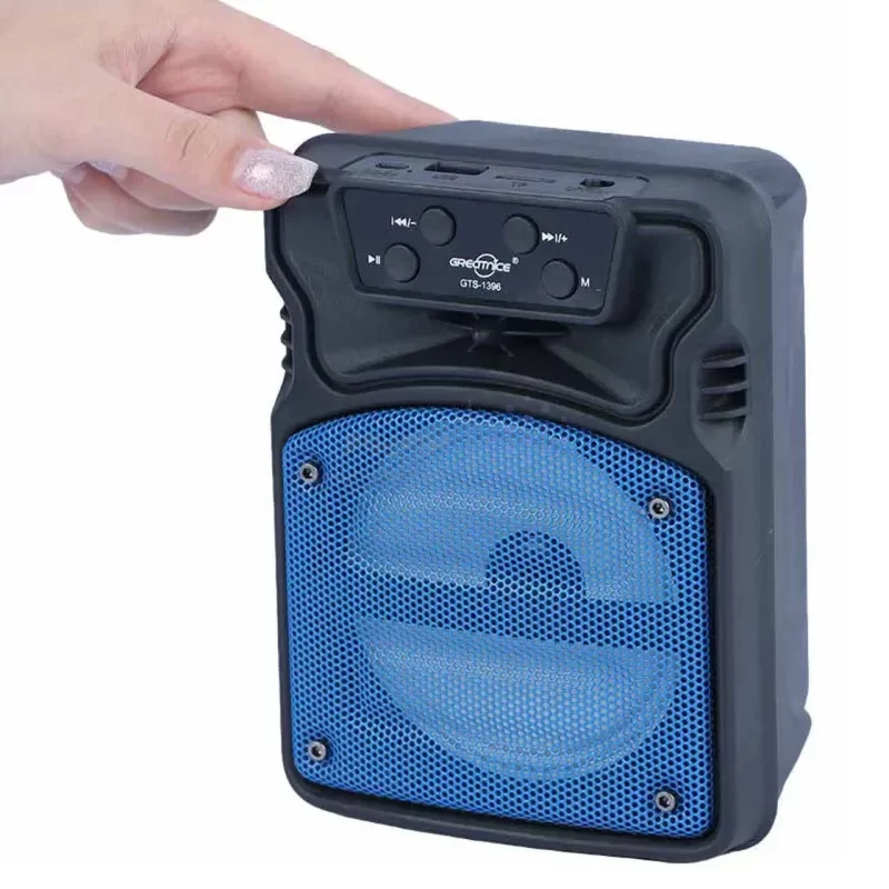 اسپیکر بی سیم GreatNice مدل GTS-1396 - مشکی آبی - TCO - تصویر 5