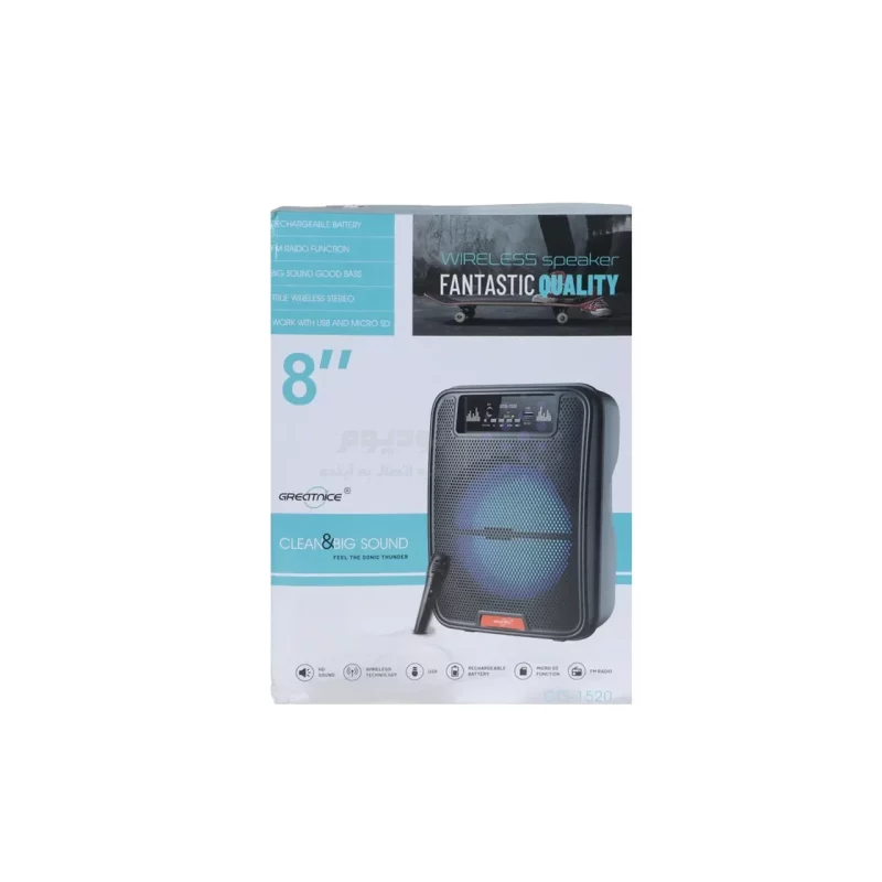 اسپیکر بی سیم GreatNice مدل GTS-1520 - مشکی - TCO - تصویر 6