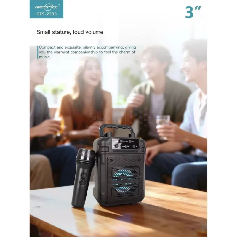 اسپیکر بی سیم GreatNice مدل GTS-2333 - مشکی - TCO - تصویر 5