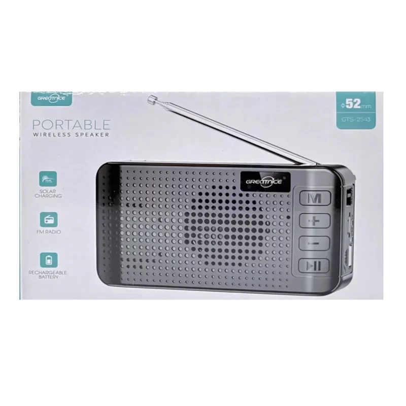 اسپیکر رادیو بی سیم GreatNice مدل GTS-2543 - مشکی - TCO - تصویر 8