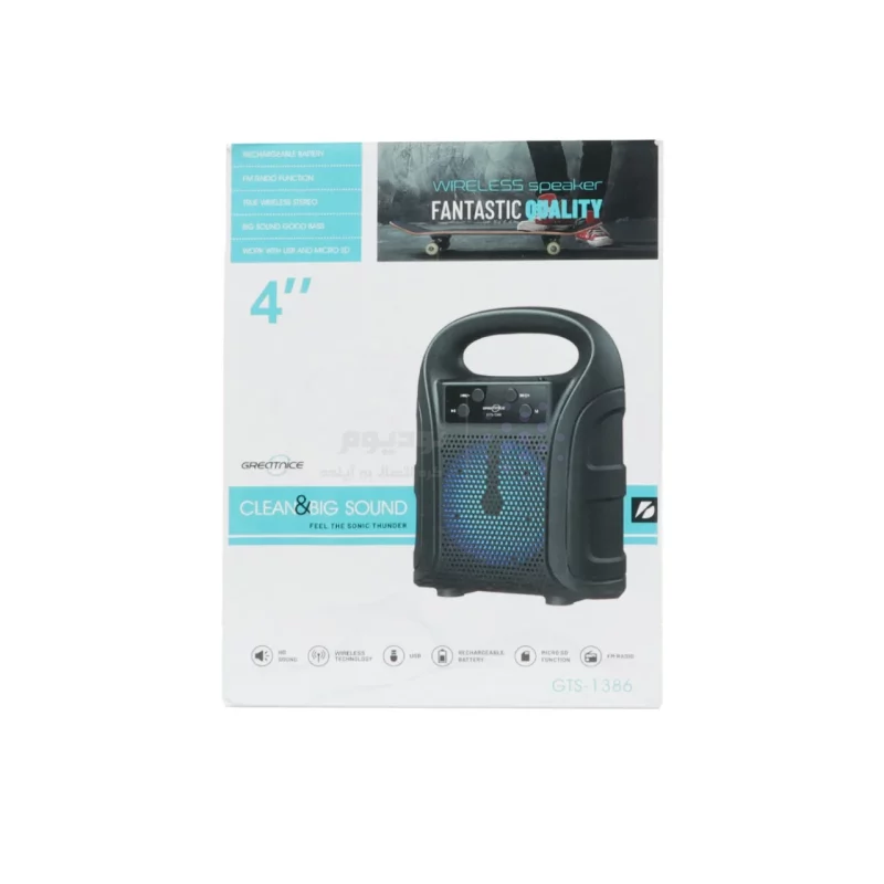 اسپیکر بی سیم Greatnice مدل GTS-1386 - مشکی - TCO - تصویر 8
