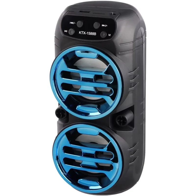 اسپیکر بی سیم BIG SOUND مدل KTX-1588B - مشکی آبی - TCO - تصویر 2