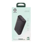 پاوربانک (PD و فست شارژ) Green Lion 20W 20000mAh مدل GNRME20KPD2BK - مشکی (گارانتی 6 ماهه شرکتی) - تصویر 4