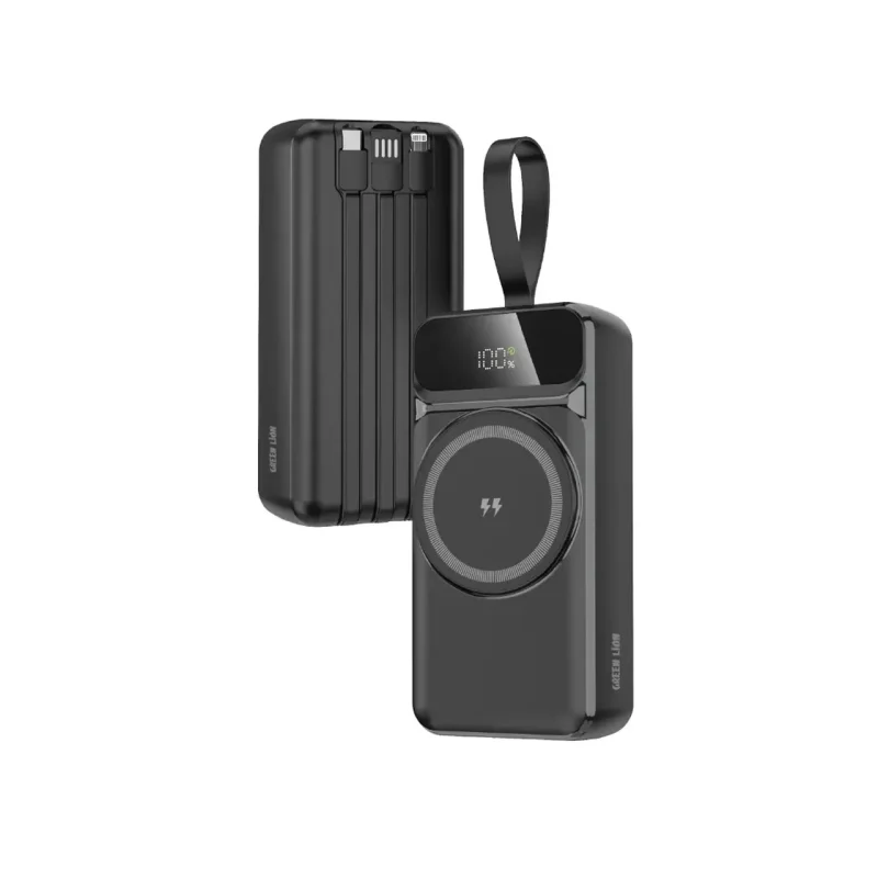 پاوربانک PD و فست شارژ Green Lion 20W 30000mAh مدل GNEVRTN30KBK - مشکی (گارانتی 6 ماهه شرکتی) - تصویر 2