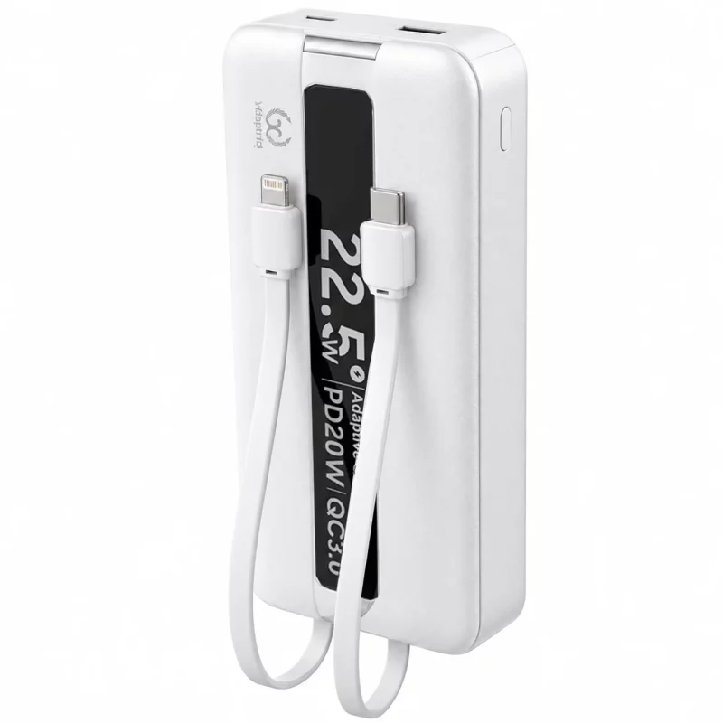 پاوربانک PD و فست شارژ Yoshita 22.5W 20000mAh مدل YP-021 - سفید - MMS (گارانتی 6 ماهه YA) - تصویر 2