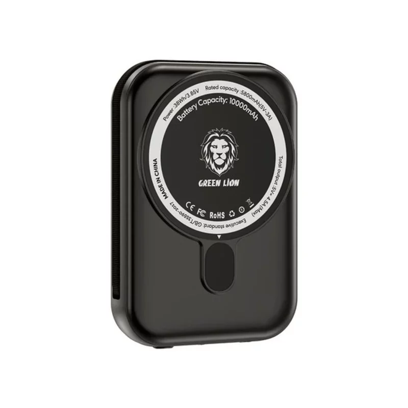 پاوربانک وایرلس PD و فست شارژ Green Lion 20W 5000mAh مدل Magno Wallet GNMGWLT5KBK - مشکی (گارانتی 6 ماهه شرکتی) - تصویر 2