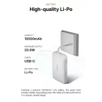 پاوربانک وایرلس و فست شارژ Glorimi 22.5W 10000mAh مدل LIGHTCORE MAG - سفید (گارانتی 18 ماهه شرکتی) - تصویر 15