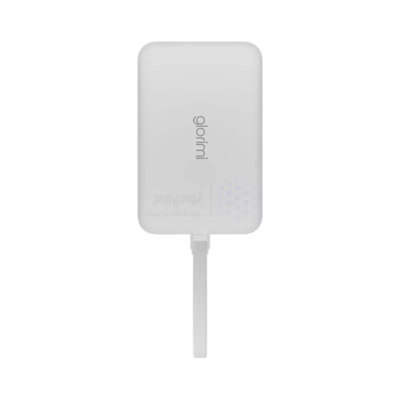 پاوربانک وایرلس و فست شارژ Glorimi 22.5W 10000mAh مدل LIGHTCORE MAG - سفید (گارانتی 18 ماهه شرکتی) - تصویر 3