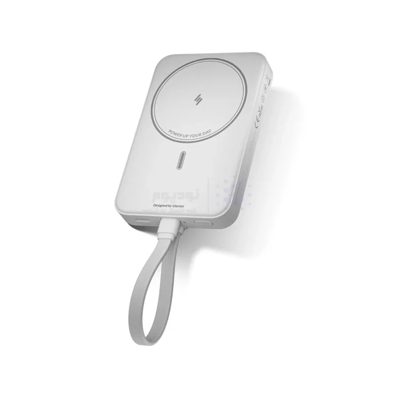 پاوربانک وایرلس و فست شارژ Glorimi 22.5W 10000mAh مدل LIGHTCORE MAG - سفید (گارانتی 18 ماهه شرکتی) - تصویر 5