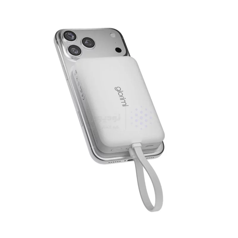 پاوربانک وایرلس و فست شارژ Glorimi 22.5W 10000mAh مدل LIGHTCORE MAG - سفید (گارانتی 18 ماهه شرکتی) - تصویر 8
