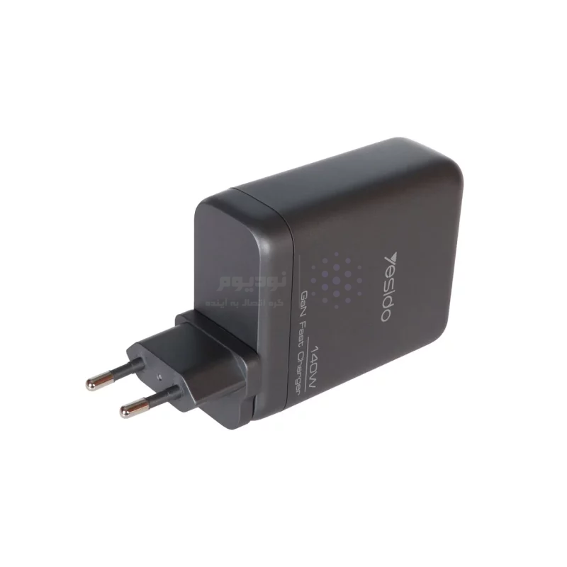 شارژر دیواری PD و فست چهار پورت 140 وات Yesido مدل YC143 - مشکی (گارانتی شش ماه تعویض نیکان همراه) مجهز به فناوری GAN - تصویر 7