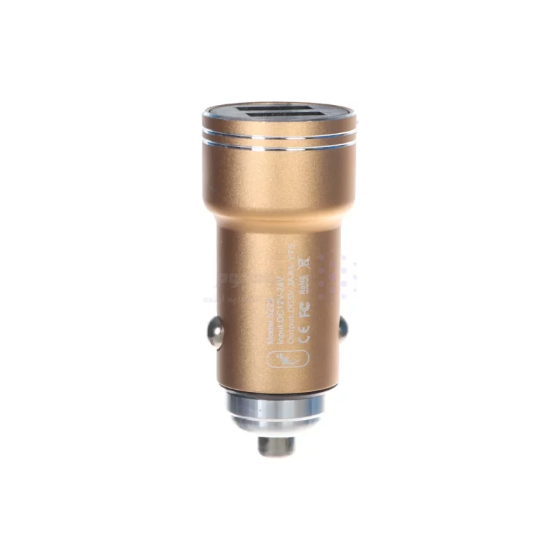 شارژر فندکی فست دو پورت SKY DOLPHIN مدل SZ25 15W - طلایی - RYL - تصویر 3