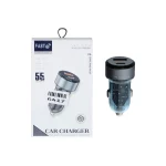 شارژر فندکی PD و فست دو پورت Fast مدل WKN-102 55W - آبی - ASP (گارانتی شش ماهه آروین)