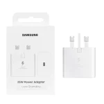 شارژر دیواری سه پین PD و فست تک پورت SAMSUNG مدلEP-T2510 25W - سفید (گارانتی شش ماهه نیکان همراه)
