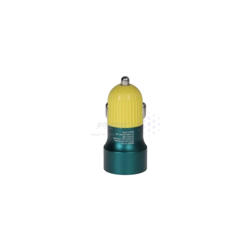 شارژر فندکی فست دو پورت مدل YY-C43 48W - زرد سبز - RH - تصویر 3