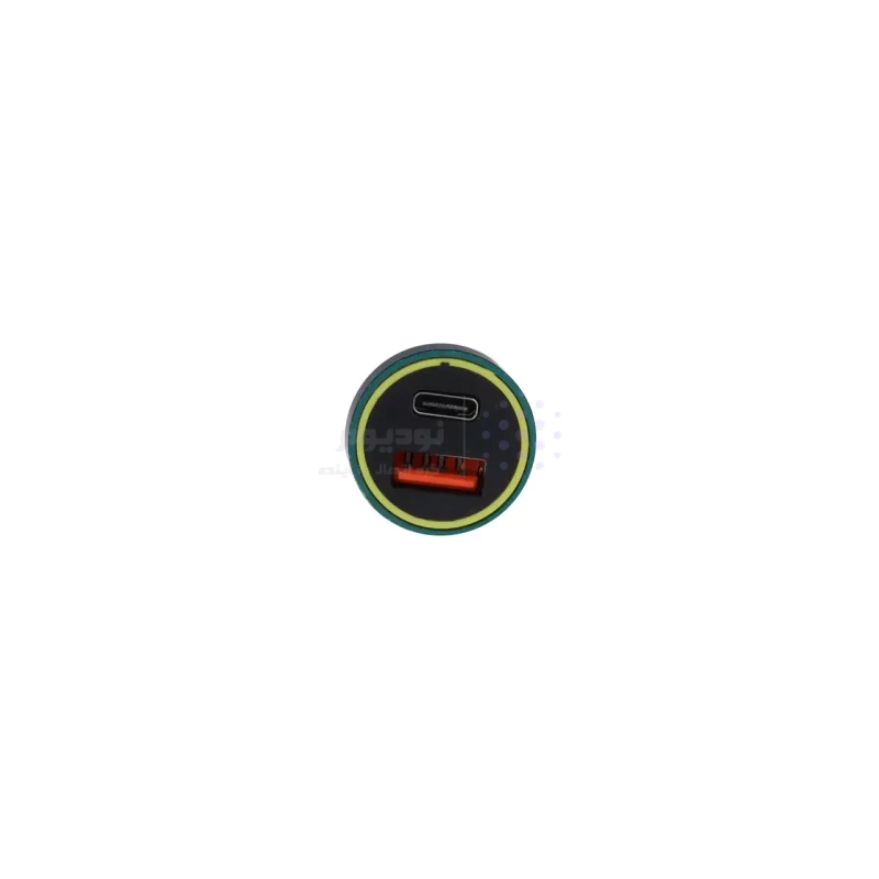 شارژر فندکی فست دو پورت مدل YY-C43 48W - زرد سبز - RH - تصویر 4