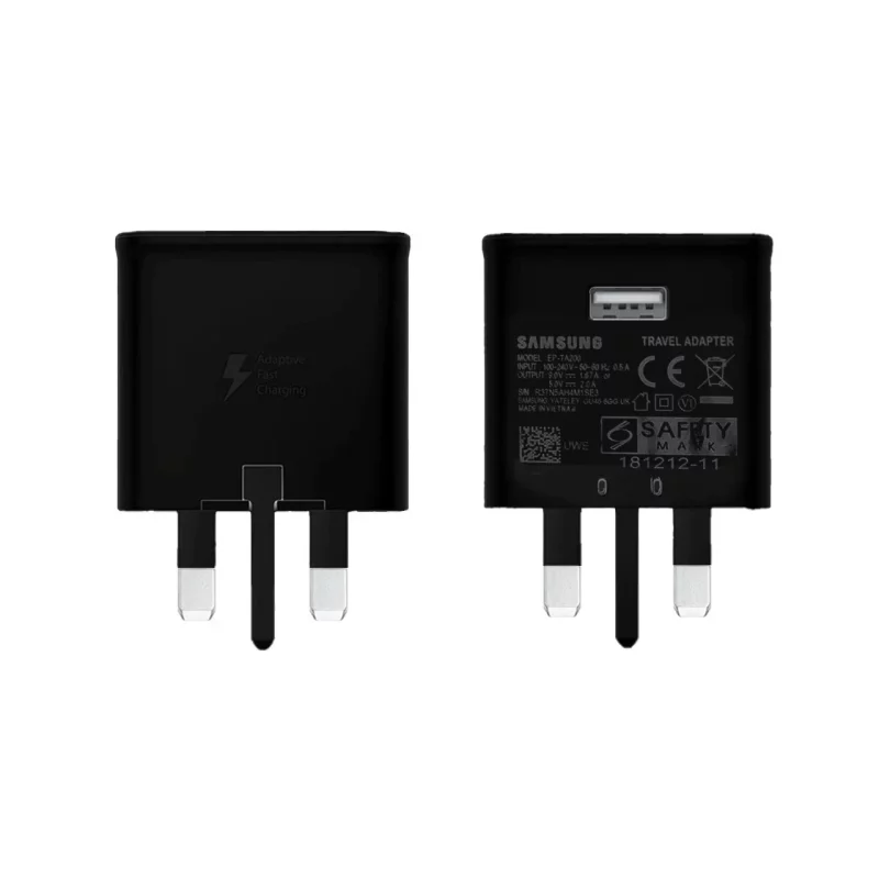 شارژر دیواری سه پین PD و فست تک پورت SAMSUNG مدل EP-TA200 S10 - مشکی - بدون پک (گارانتی 6 ماهه نیکان همراه) - تصویر 2