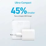 شارژر دیواری فست دو پورت Anker مدل Compact A2331G21 33W - سفید (گارانتی 18 ماهه شرکتی) - تصویر 3