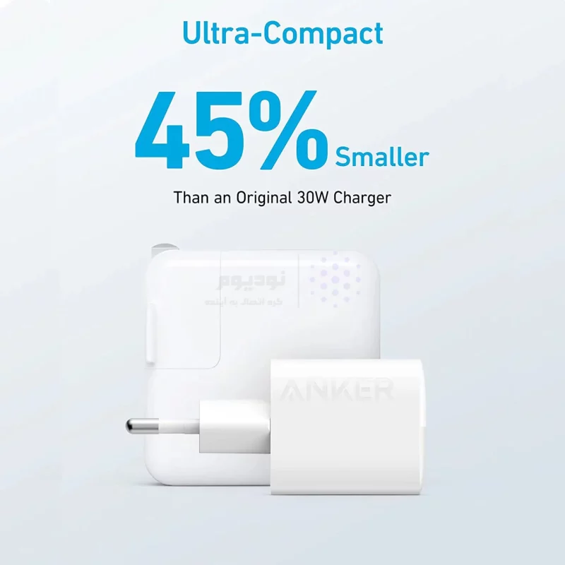 شارژر دیواری فست دو پورت Anker مدل Compact A2331G21 33W - سفید (گارانتی 18 ماهه شرکتی) - تصویر 3