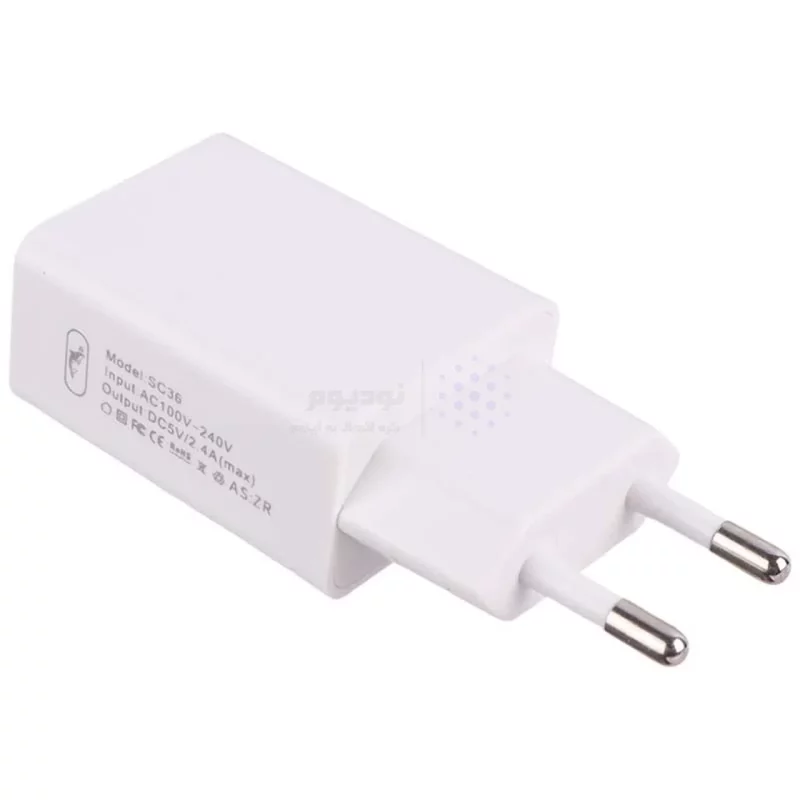 شارژر دیواری فست تک پورت Sky Dolphin مدل SC36V 12W به همراه کابل شارژ اندروید - سفید - TCO - تصویر 3