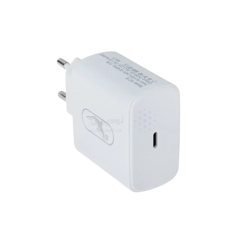 شارژر دیواری PD و فست تک پورت Sky Dolphin مدل SC16T 45W به همراه کابل شارژ Type-C To Type-C- سفید - TCO - تصویر 4