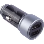 شارژر فندکی فست دو پورت Sky Dophin مدل SZ36 - خاکستری - TCO - تصویر 3