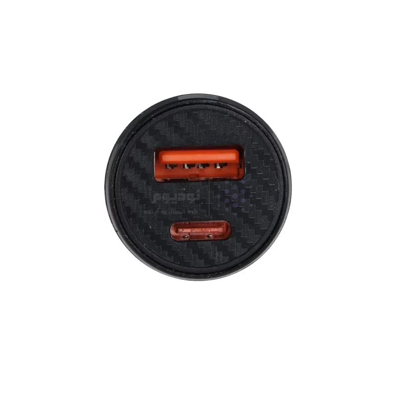 شارژر فندکی PD و فست دو پورت Sky Dophin مدل SZ40 15W - مشکی - TCO - تصویر 4