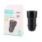 شارژر فندکی فست دو پورت Sky Dophin مدل SZ29 15W - مشکی - TCO